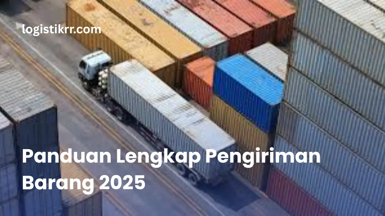 Truk ekspedisi mengangkut barang menuju Papua dengan pemandangan pegunungan