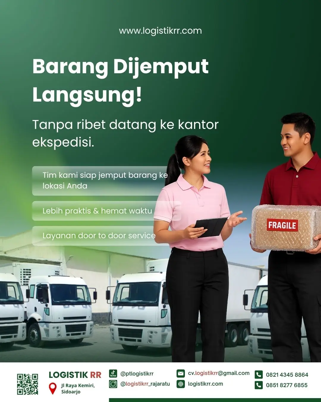 Layanan Jemput Barang Tanpa Ribet - Logistik RR