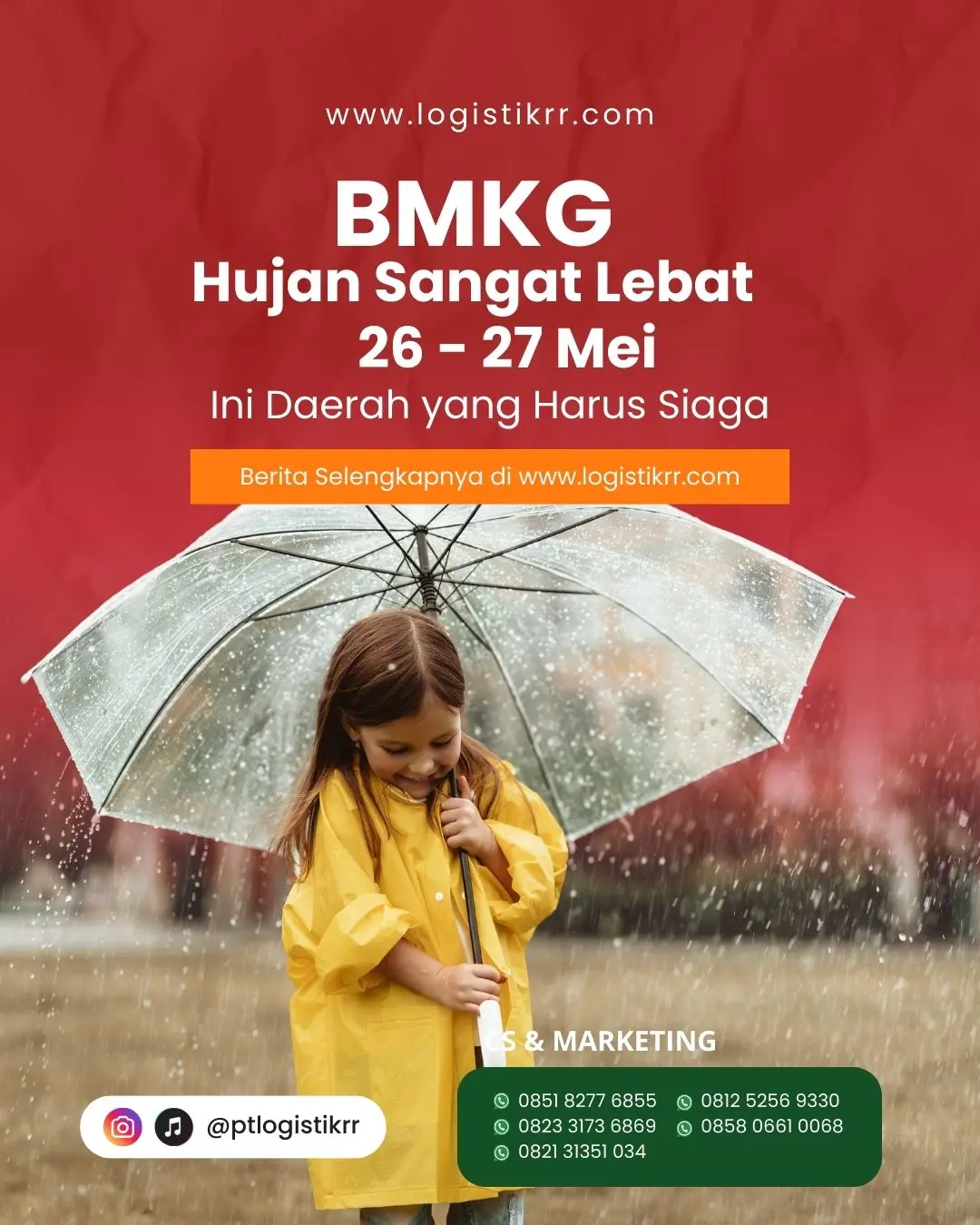 Peringatan Hujan Lebat BMKG Mei 2025